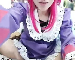 Lana_rain Anni3 Cosplay and hot fingering pussy in bed webcam show