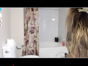 20170319 Flbeachgirlkat (blueeyedkat) oiled, bathshow