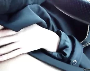 Saylem rubbing one out in her car
