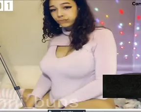 bunni_buns grinding on Hitachi + pov blowjob