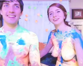 CookinBaconnaked body paint