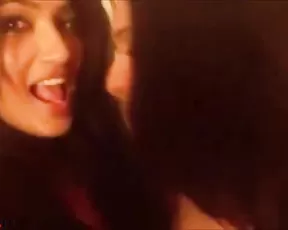 hot indian lesbian girl kissing sucking boobs & pussy