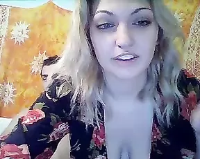 Karmagrace nice milf blonde couple blowjob webcam show