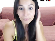 Redliight17 slim beauty teen deepthroat BJ and couple fucking anal webcam show