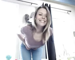 Realcanada sexy girl foot licking in webcam show