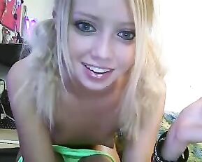 Cockyangel young slim blonde vibrating clit webcam show