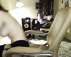 Amberhahn sexy busty teen in stockings webcam show
