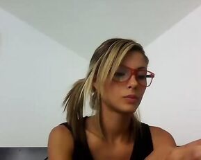 Dina_10 sexy slim blonde finger little pussy webcam show
