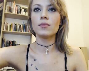 Orisay sexy teen blonde masturbate sweet pussy dildo webcam show