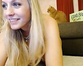 WildestKitten busty milf blonde naked on floor webcam show