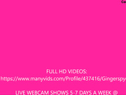 Gingerspyce sexy teen outdoor in private premium video