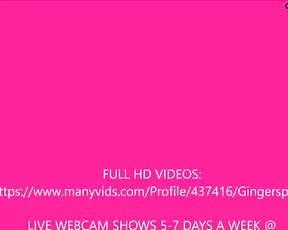 Gingerspyce sexy teen outdoor in private premium video