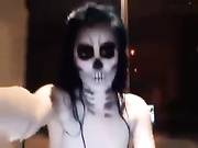 Kati3kat slim teen masturbate pussy in shower webcam show