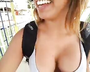 sofiasexhot anal in dress on the street
