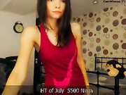 Meloscope beauty slim and sexy brunette teen free teasing webcam show