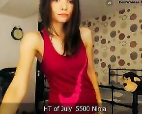 Meloscope beauty slim and sexy brunette teen free teasing webcam show