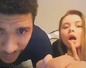 Slim beauty teen blonde suck dick and fucking webcam show