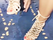 Brittanya Razavi playing with her new toys 2