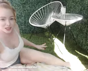 AustinWhite outdoors show (Wet T-Shirt and nudity)