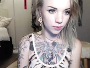 Babyjas sexy slim tattoo blonde webcam show