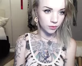 Babyjas sexy slim tattoo blonde webcam show