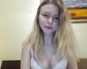 Jacky_smith sexy teen blonde in stockings dancing and teasing webcam show