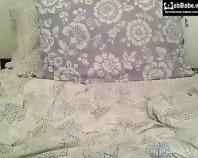 Izabellalove naked milf in bed hot masturbate use dildo webcam show