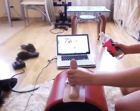 Livegoddess sweet ass girl riding fuck toy webcam show