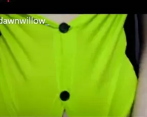 DawnWillow girl in fun stockings masturbate use pink dildo webcam show