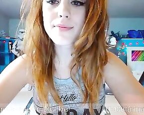 MissMolly redhead teen show nude tits webcam show