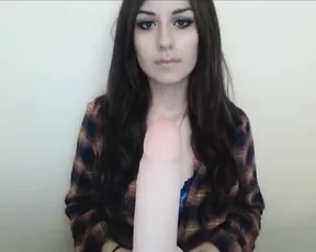 CosmicCutie sweet slim teen suck dildo webcam show