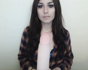 CosmicCutie sweet slim teen suck dildo webcam show