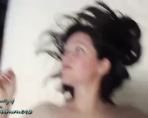 NikiSummers brunette POV home sex and facial in private premium video