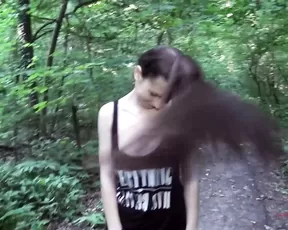 laurenbrite in the woods public teasing body webcam show