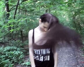 laurenbrite in the woods public teasing body webcam show