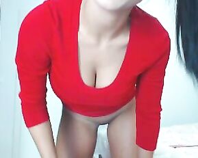 Lilemma__ beauty brunette teen teasing big boobs webcam show