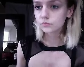 muffinmoon slim blonde teasing with bdsm toy webcam show