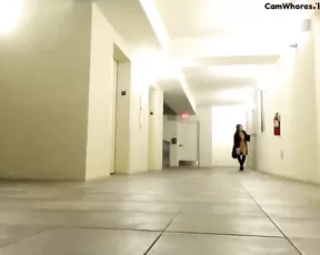 CodiLake - Public Hallway Vibrator Play