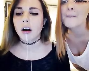 Wondersgirlsx spit saliva lesbian