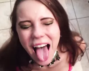 Prettykittymiaos first facial,v blowjob