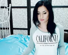 Presencenight dirty slim brunette teasing natural tits premium private webcam show