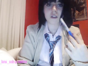 Lana_rain dirty brunette hot masturbate pussy use red dildo webcam show