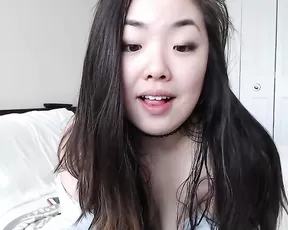 Harassed tasty asian girl hot masturbate use ohmibod webcam show