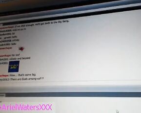 Arielwaters sexy teen teasing in underwear webcam show
