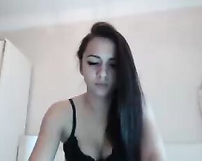 Yevheniia beauty teen brunette tease webcam show
