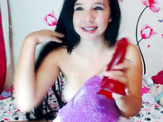 Colliecastle juicy brunette suck dildo private show