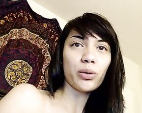 DelightfulHug slim nude latina brunette blowjob dildo and fingering pussy webcam show