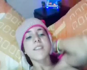 Solangemexx teen show her slim body webcam show