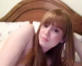 Kittykat737373 nude sexy redhead teen in bed show pussy webcam show