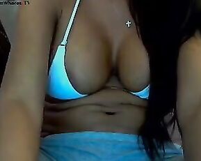 VEGAS_GIRL busty milf brunette hot masturbate use dildo webcam show